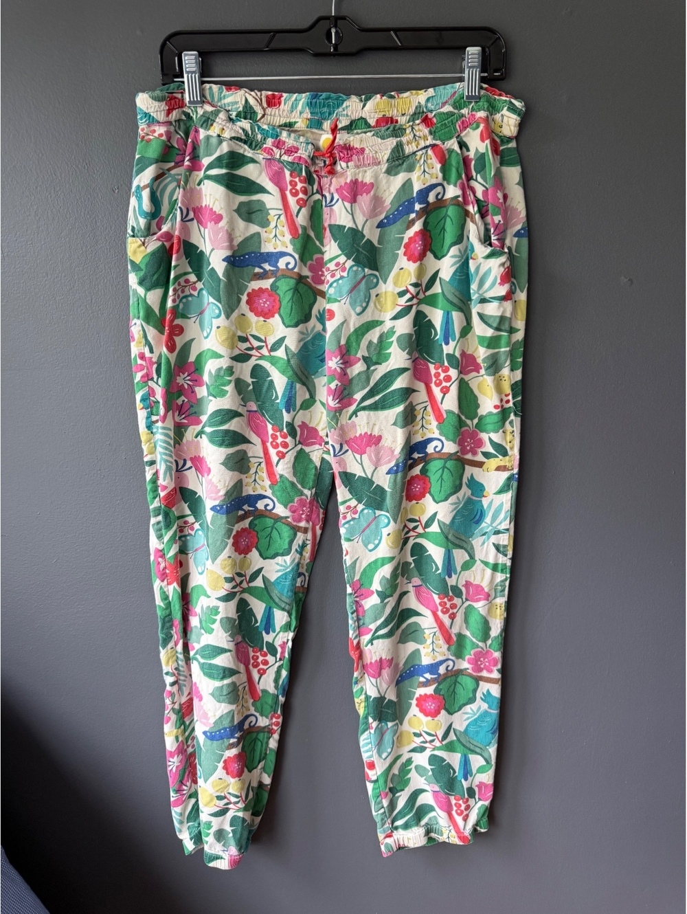 Boden Girls' Floral Print Casual/Lounge Pants Size 16Y